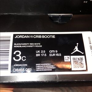 ** Brand New ** Jordan Bred 11 soft bottoms